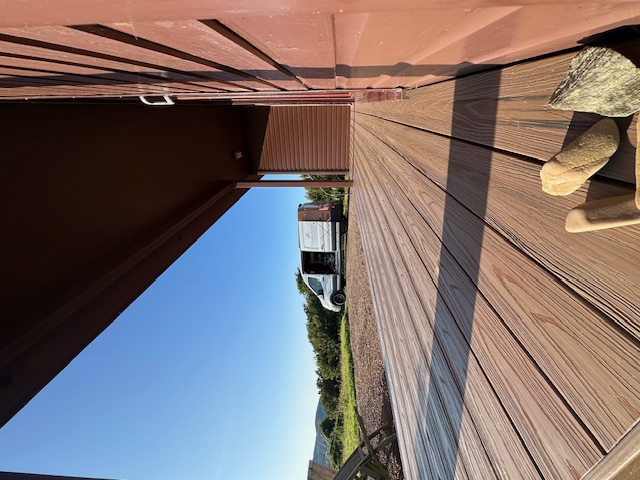 Professional timber decking installation with detailed finish